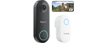 Amazon: Sonnette connectée filaire Reolink Caméra 5MP, WiFi, étanche à 100,88€ (au lieu de 122,12€)