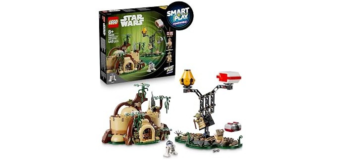 Amazon: LEGO® Star Wars™ Smart Play la Hutte de Yoda (75422) à 35,99€ (au lieu de 69,99€)
