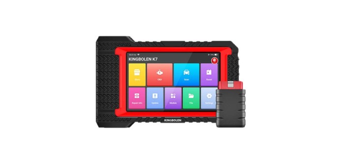 JoyBuy: KINGBOLEN K7 Outil diagnostic auto tous systèmes - Codage ECU, 28 réinitialisations à 294,9€