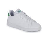 Decathlon: Baskets Enfants Adidas Advantage - Blanc/vert à 25,99€ (au lieu de 39,99€)