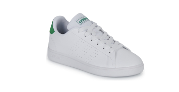 Decathlon: Baskets Enfants Adidas Advantage - Blanc/vert à 25,99€ (au lieu de 39,99€)