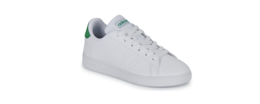 Decathlon: Baskets Enfants Adidas Advantage - Blanc/vert à 25,99€ (au lieu de 39,99€)