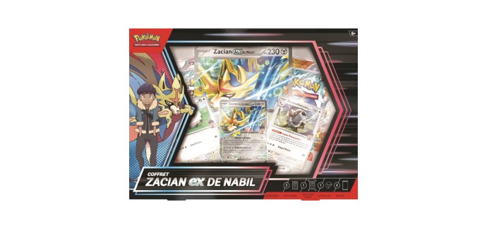 E.Leclerc: Coffret Zacian EX de Nabil (Cartes Pokémon) à 25,99€ (au lieu de 26,99€)