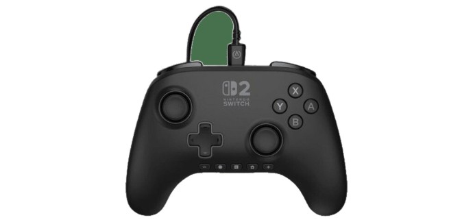 Amazon: Manette Filaire PowerA Noire (Switch 2) à 22,73€ (au lieu de 29,99€)