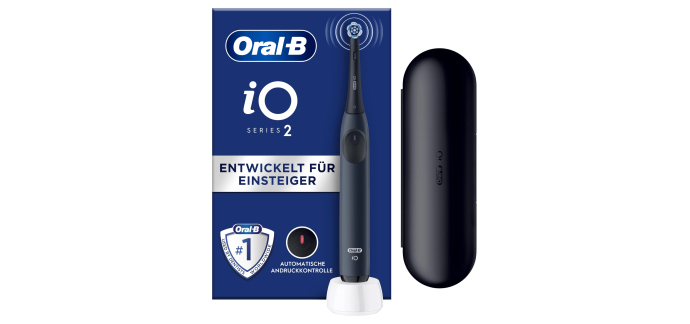Amazon: Brosse à dents électrique Oral-B iO Series 2 - étui de voyage, bleu océan à 39,99€