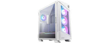 Amazon: Boîtier PC ATX MSI MPG Velox 100R White - ARGB, 4 ventilateurs 120 mm à 84,01€ (au lieu de 107,42€)