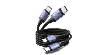 Amazon: Lot 2 Câble USB C UGREEN PD 3.1 5A 48V 240W Charge Rapide 2M tressé à 11,36€