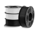 Amazon: Lot de 4 Bobines d'1 Kg de Filament Tecbears - PETG, Noir & Blanc à 31,67€ (au lieu de 45,99€)