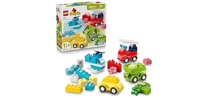 Amazon: LEGO® DUPLO® My First Les Véhicules Créatifs (10474) à 12,99€ (au lieu de 19,99€)