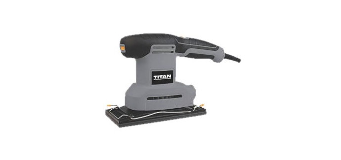 Screwfix: Ponceuse multifonction Titan TTB895SDR - 3 bases, 11 000 tr/min à 29,99€ (au lieu de 39,99€)