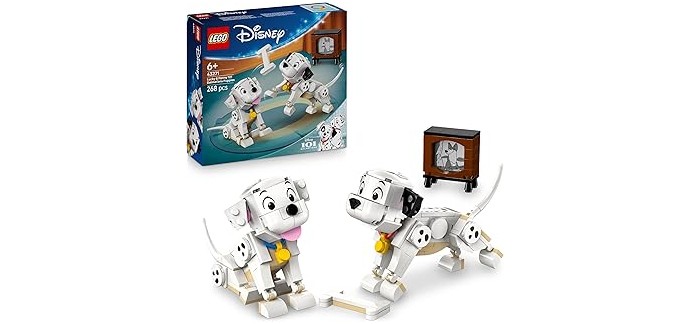 Amazon: LEGO® Disney Lucky et Penny, Les Chiots des 101 Dalmatiens (43271) - TV à 16,22€ (au lieu de 24,99€)