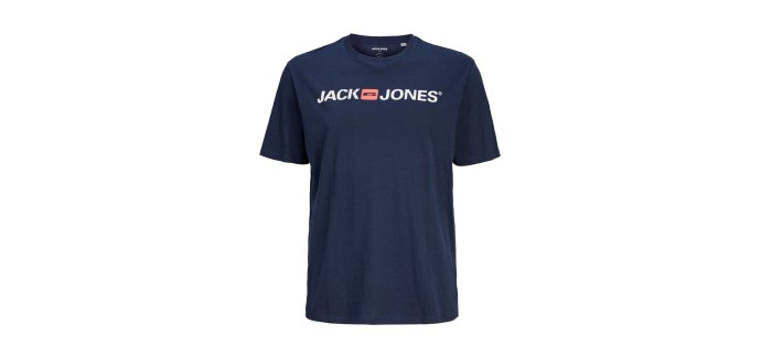 Amazon: T-shirt homme Jack & Jones Jjecorp Logo - tailles M, XL au 4XL à 6,99€ (au lieu de 10,21€)