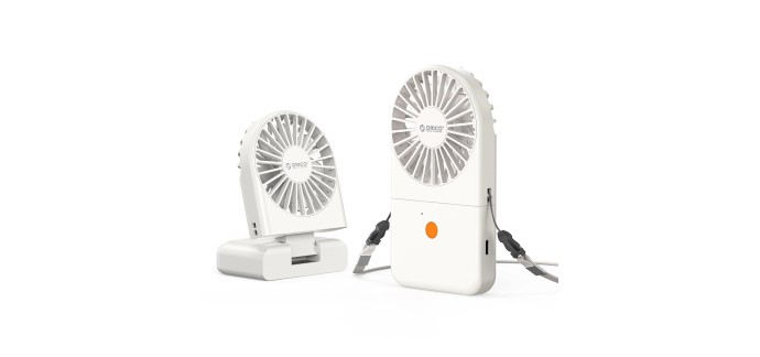 Amazon: Ventilateur de cou Orico ReFan - 121 g, 2-en-1, 1800 mAh à 8,49€ (au lieu de 16,99€)