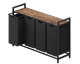 JoyBuy: Panier à linge Ochama 4 compartiments - 4 x 40 L, cadre métallique à 35,99€ (au lieu de 69,44€)