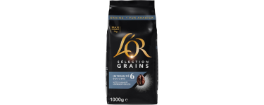 Amazon: Café en grains L'Or Sélection Intensité 6 - 1 kg à 8,60€ (au lieu de 17,98€)