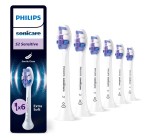 Amazon: Lot de 6 Têtes de Brosse à Dents Philips Sonicare S2 Sensitive HX6056/87 à 22,49€