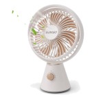 JoyBuy: Luxaid Ventilateur de bureau portable - batterie 4000 mAh, 19 h d'autonomie, oscillation 3D à 15,9€