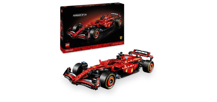 Cdiscount: Lego Ferrari SF-24 42207 à 139,99€ (au lieu de 229,99€)
