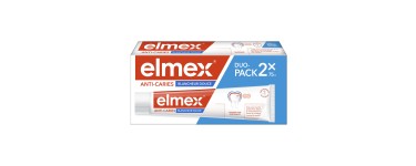 Amazon: Lot de 2 Dentifrices Elmex Dents Sensibles, Anti-Caries Blancheur Douce, 2 x 75 ml - Lot de 4 à 9,35