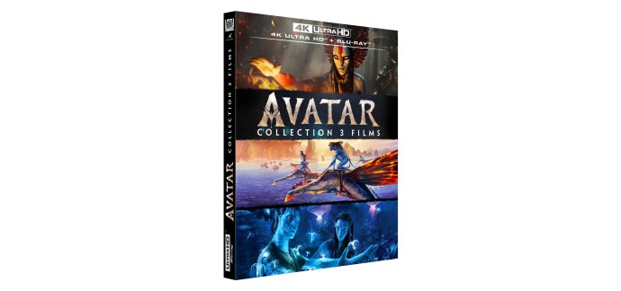 Amazon: Coffret Blu-ray 4K Avatar - 3 films à 52,60€ (au lieu de 59,97€)