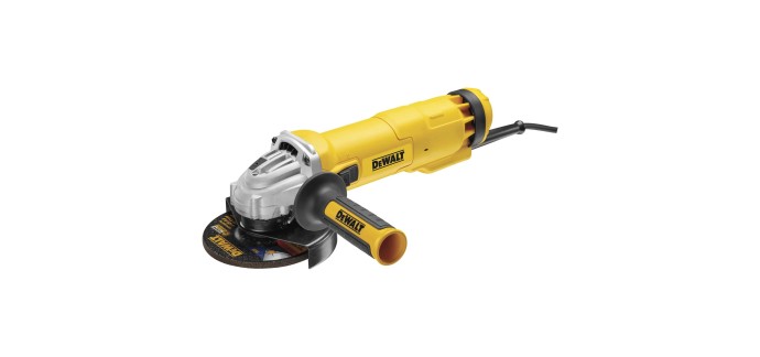 Amazon: Meuleuse d'angle DeWalt DWE4237-QS 125mm 1400W à 76,02€ (au lieu de 94,28€)