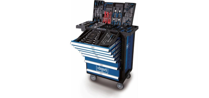 ManoMano: Servante d'atelier Scheppach TW1000 - 263 pièces, 7 tiroirs, 450 kg à 291,08€ (au lieu de 469,2€)