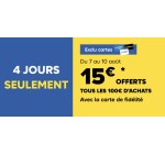 Castorama: [Membres C-Casto] 15€ offerts en carte cadeau tous les 100€ d'achat