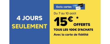 Castorama: [Membres C-Casto] 15€ offerts en carte cadeau tous les 100€ d'achat