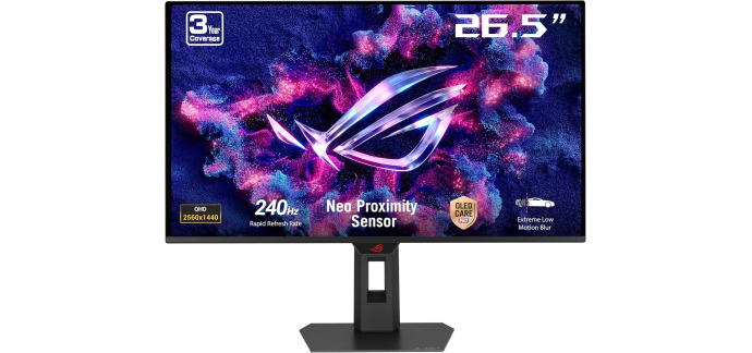 Amazon: Ecran PC 26,5" Asus ROG Strix XG27AQDMES - OLED, QHD, 240Hz, 0.03ms à 399€ (au lieu de 429€)