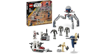 Amazon: LEGO® Star Wars™ Pack de Combat des Clone Troopers et Droïdes de Combat (75372) à 19,79€