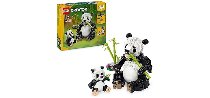 Amazon: LEGO® Creator Animaux Sauvages la Famille de Pandas (31165) à 28,79€ (au lieu de 39,99€)