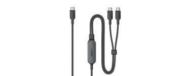 Amazon: Câble Anker USB C vers USB C - Tressé, 2 en-1, 140W Max, Charge Rapide à 13,99€ (au lieu de 19,06€)