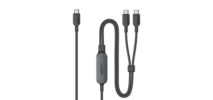 Amazon: Câble Anker USB C vers USB C - Tressé, 2 en-1, 140W Max, Charge Rapide à 13,99€ (au lieu de 19,06€)