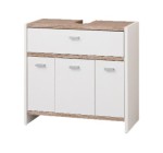 LIDL: LIVARNO Meuble sous-vasque Boston 58,1x55x28 cm blanc/chêne à 34,99€ (au lieu de 44,99€)