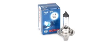 Amazon: Lampe de phare Bosch Pure Light H7 12V 55W à 2,5€ (au lieu de 3,14€)