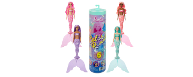Amazon: Poupée Barbie JMW61 Color Reveal Sirène - 6 Surprises à 10€ (au lieu de 18,39€)