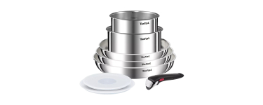 Boulanger: Batterie de cuisine Tefal Ingenio Emotion 8 pcs inox à 79,99€ (au lieu de 159,99€)