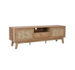 Sweeek: Meuble TV portes coulissantes cannage 150cm à 118,99€ (au lieu de 169,99€)