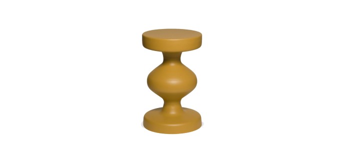 Sweeek: Table d'appoint en métal Ø29,5 - Moutarde à 48,99€ (au lieu de 69,99€)