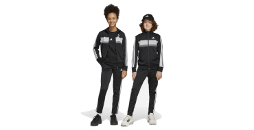 Decathlon: ADIDAS Survêtement Tibeiro enfant noir et blanc à 34,99€ (au lieu de 54,99€)