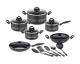 LIDL: GSW Set de casseroles Milano Nero - 9 pièces, induction, sans PFAS à 79,99€ (au lieu de 229€)