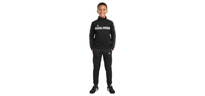 Decathlon: Survêtement de sport enfant UMBRO noir à 14,99€ (au lieu de 24,99€)