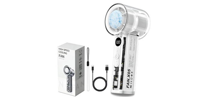 Amazon: Ventilateur portable à main 3-en-1 Dongtata à 10,99€