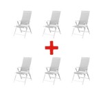 LIDL: LIVARNO HOME Lot de 12 fauteuils Houston - Alu, dossier 7 positions à 554,99€ (au lieu de 599,94€)