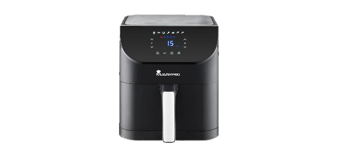 LIDL: MASTERPRO Friteuse sans huile 6 L - 1500 W, 7 programmes à 39,99€ (au lieu de 59,99€)
