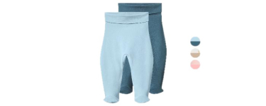 LIDL: LUPILU Lot de 2 pantalons molletonnés bébé - Coton bio à 3,49€ (au lieu de 5,99€)