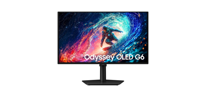 Amazon: Écran PC 27" Samsung Odyssey QD-OLED G6 G61SH - 240Hz, HDR10+ à 339,99€ (au lieu de 442,42€)
