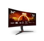 Amazon: Écran PC 34" AOC CU34G2XP - WQHD, 180 Hz, incurvé à 224,95€ (au lieu de 249,94€)