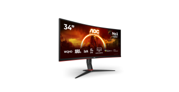 Amazon: Écran PC 34" AOC CU34G2XP - WQHD, 180 Hz, incurvé à 224,95€ (au lieu de 249,94€)