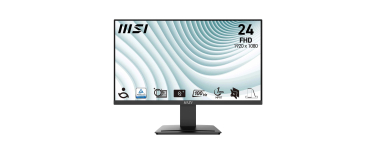 Amazon: Ecran PC 23,8" MSI PRO MP2412 - Full HD, 100Hz à 59,99€ (au lieu de 86,23€)